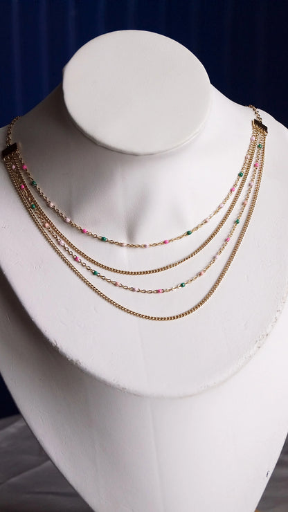 Collier "ALICE" - Bleu Saphir