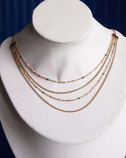 Collier "ALICE" - Bleu Saphir