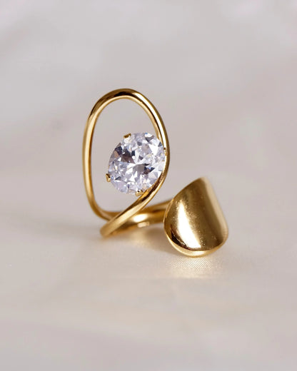 Bague "KENDALL" - Bleu Saphir