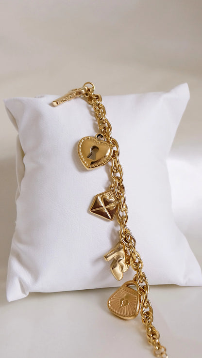 Bracelet "ELSA" - Bleu Saphir