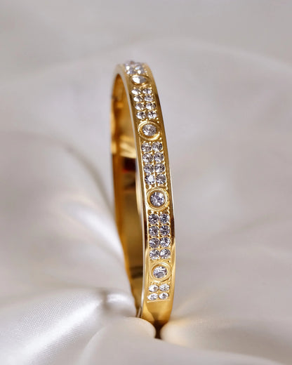 Bracelet Jonc "ANITA" - Bleu Saphir