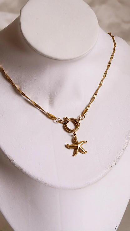 Collier "LAURA" - Bleu Saphir