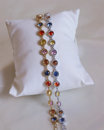 Bracelet "ESMERALDA" · Coloré - Bleu Saphir