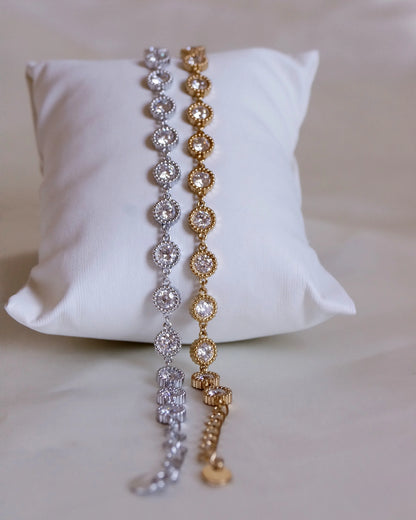 Bracelet "ESMERALDA" · Rond - Bleu Saphir