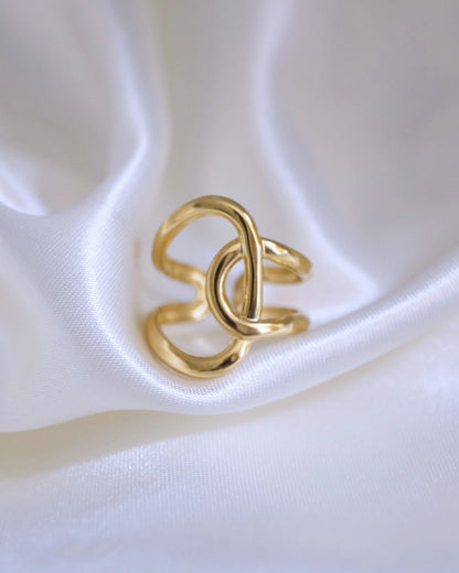 Bague "GRANDE" - Bleu Saphir