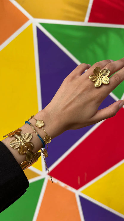 Bague "AZALIA" - Bleu Saphir