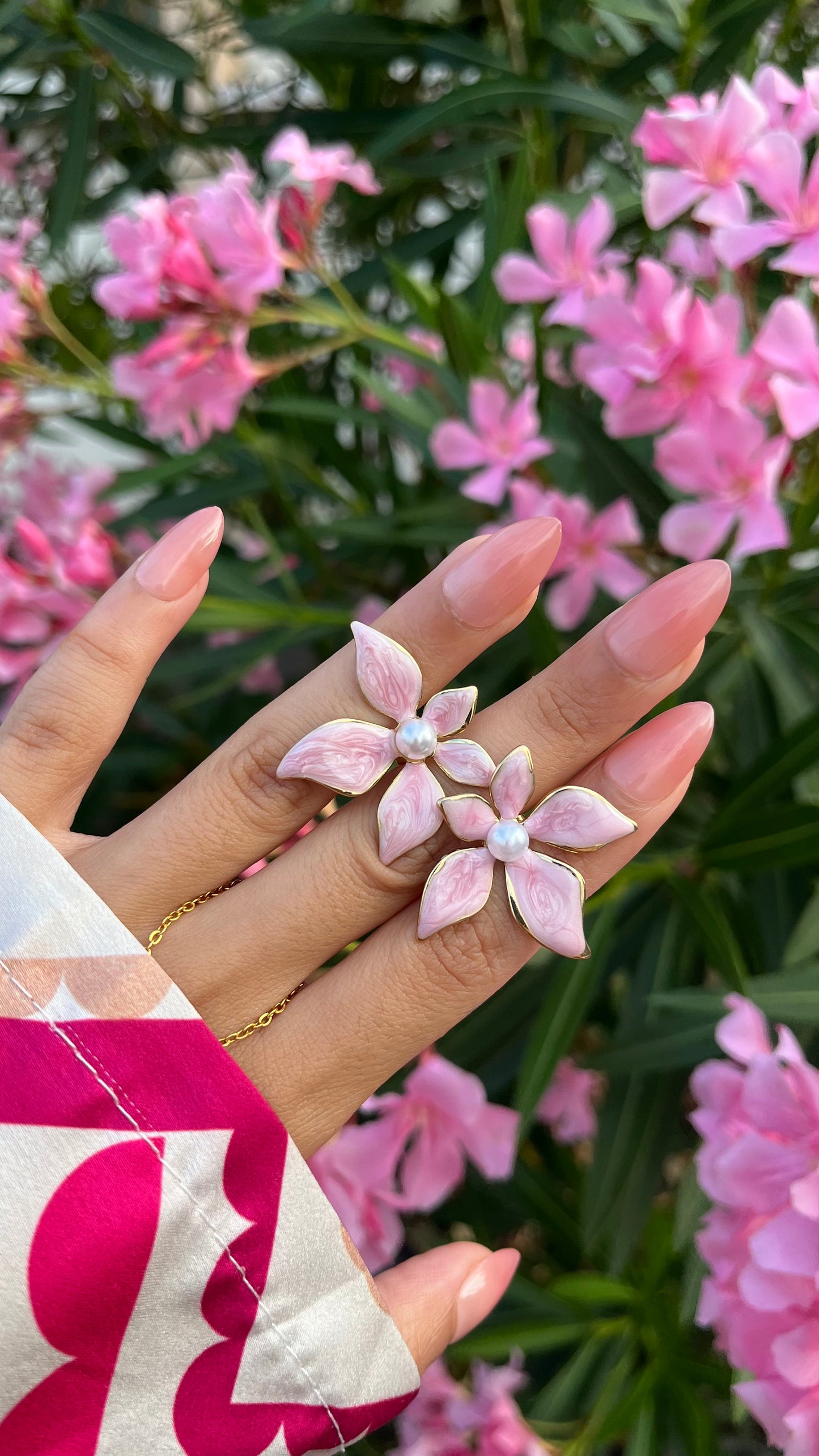 Boucles d'oreilles "FLOWER" · Lila