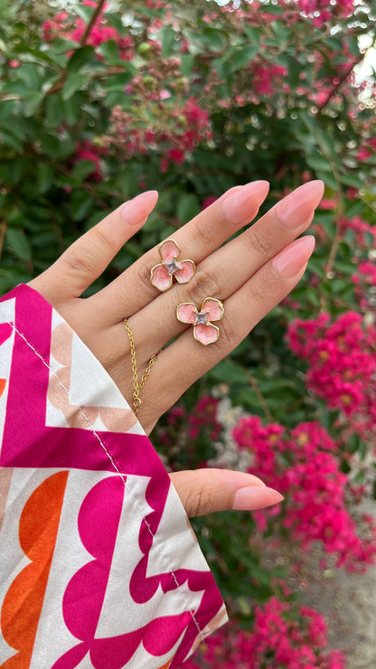 Boucles d'oreilles "CASSIA" - Bleu Saphir