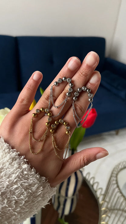 Boucles d'oreilles "ANGEL" - Bleu Saphir