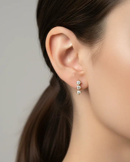 Boucles d'oreilles "EMILIE" - Bleu Saphir