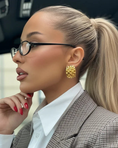 Boucles d'oreilles "NOUMÉA" - Bleu Saphir