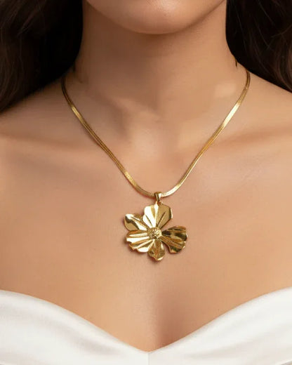 Collier "FLORA" - Bleu Saphir