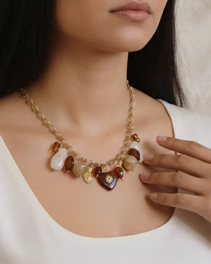Collier "AMBRINE" - Bleu Saphir