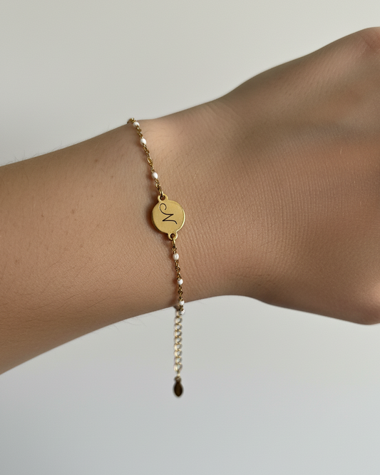 Bracelet "BABY" personnalisé avec médaillon gravé