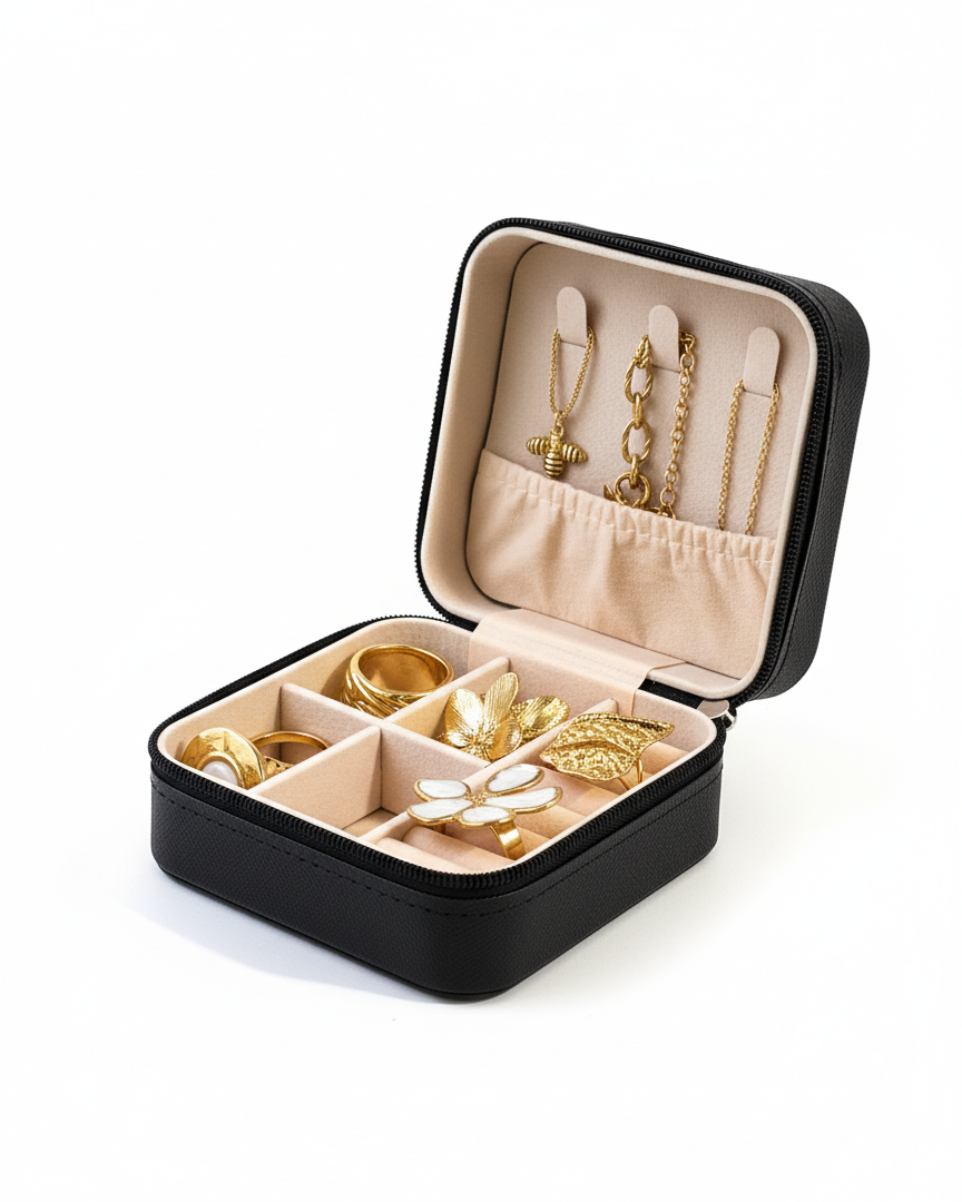 Boite à bijoux "L'Essentielle" (noire)