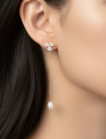 Boucles d'oreilles "ALINE" - Bleu Saphir