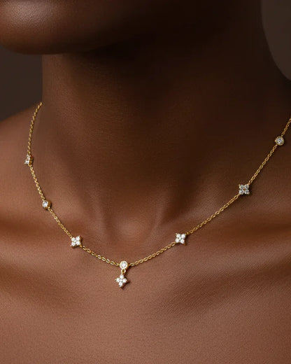 Collier "MONACO" - Bleu Saphir