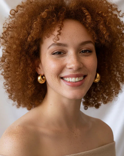 Boucles d'oreilles "MINI LATTE" - Bleu Saphir