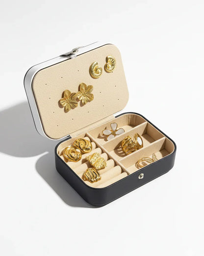 Boite à bijoux "La Raffinée" (Bleue et blanche) - Bleu Saphir