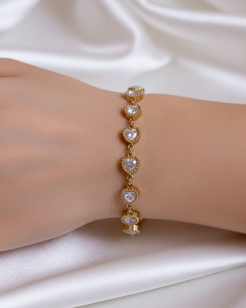 Bracelet "ESMERALDA" · Coeur