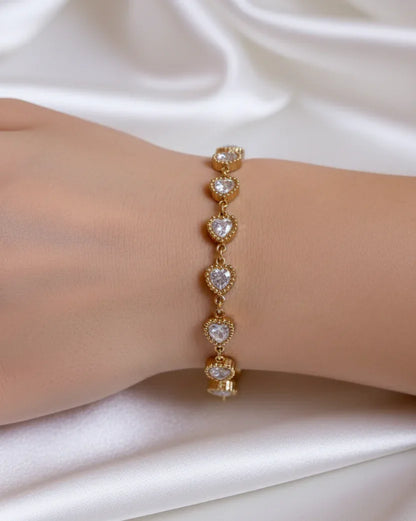 Bracelet "ESMERALDA" · Coeur - Bleu Saphir