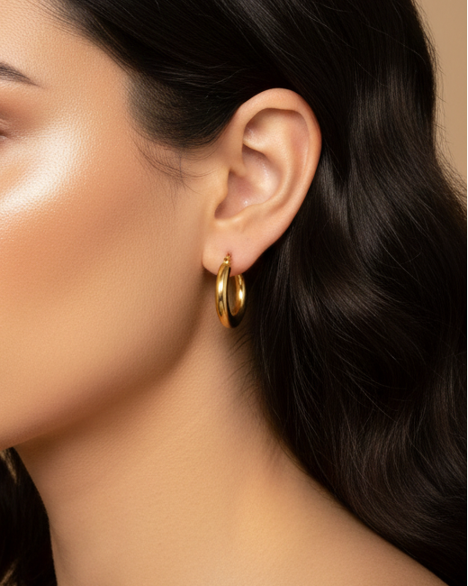 Boucles d'oreilles "WINNIE" - Taille moyenne