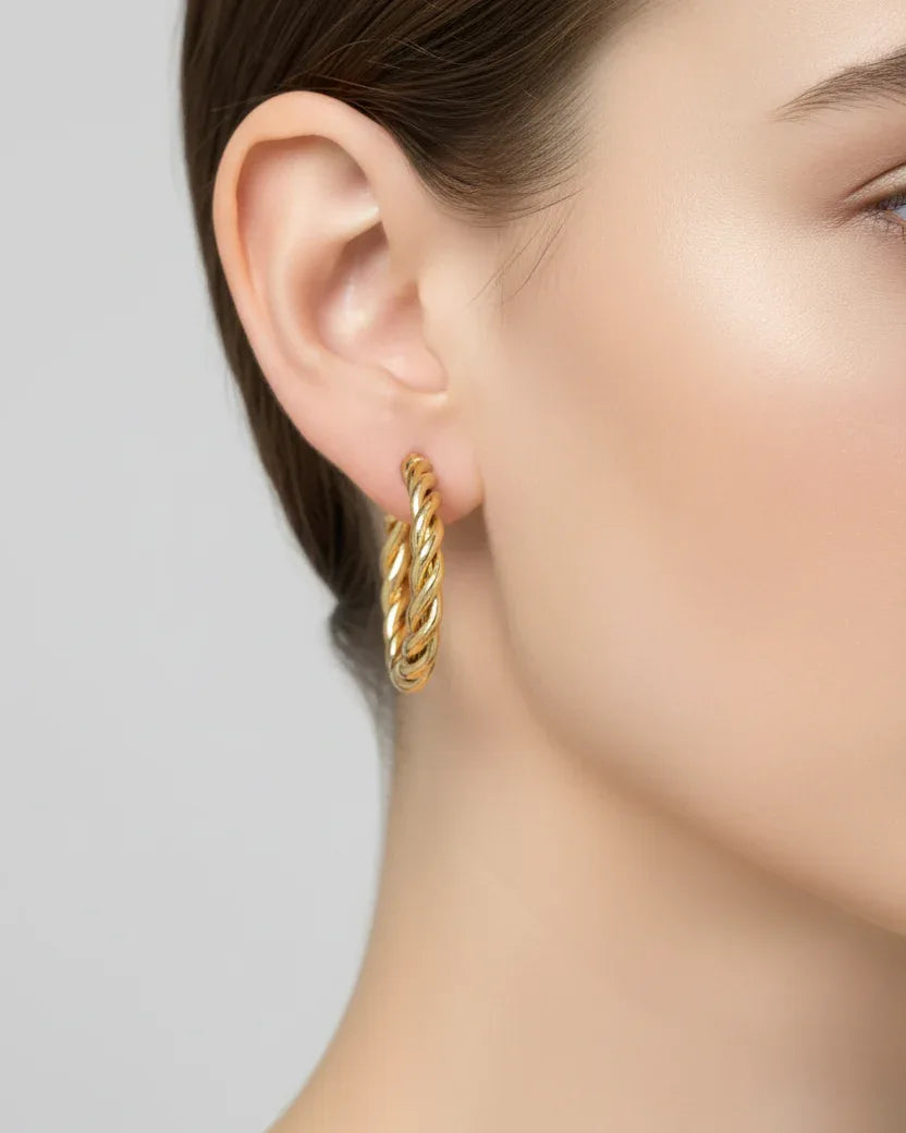 Boucles d'oreilles "MATHILDE" - Bleu Saphir