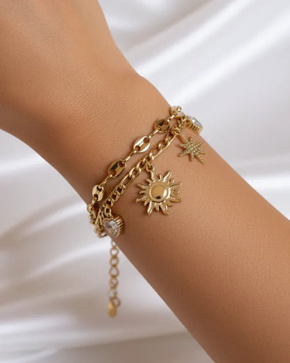 Bracelet "PASCALINE" - Bleu Saphir