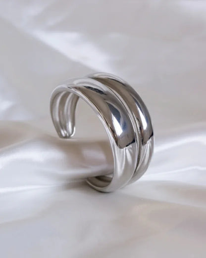 Bracelet Jonc "MAXIMALISTE" - Bleu Saphir