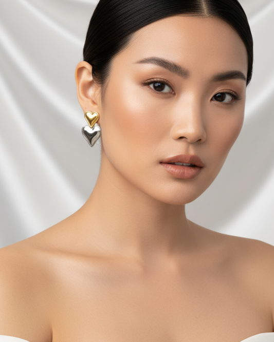 Boucles d'oreilles "MILA" (bicolore)