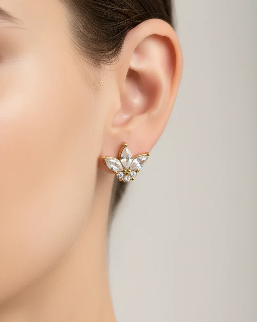 Boucles d'oreilles "IMEN" - Bleu Saphir