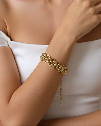 Bracelet "FANY" - Bleu Saphir