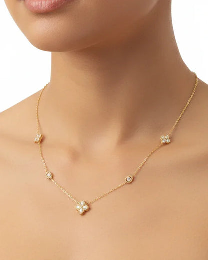 Collier "MONICA" - Bleu Saphir