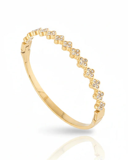 Bracelet jonc "BOSSY" - Bleu Saphir