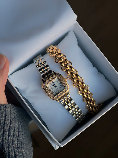 COFFRET MONTRE "LUXURY" - Bleu Saphir