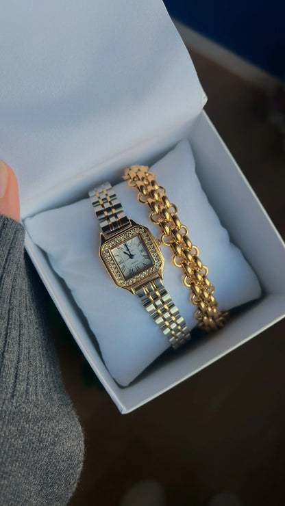 COFFRET MONTRE "LUXURY" - Bleu Saphir