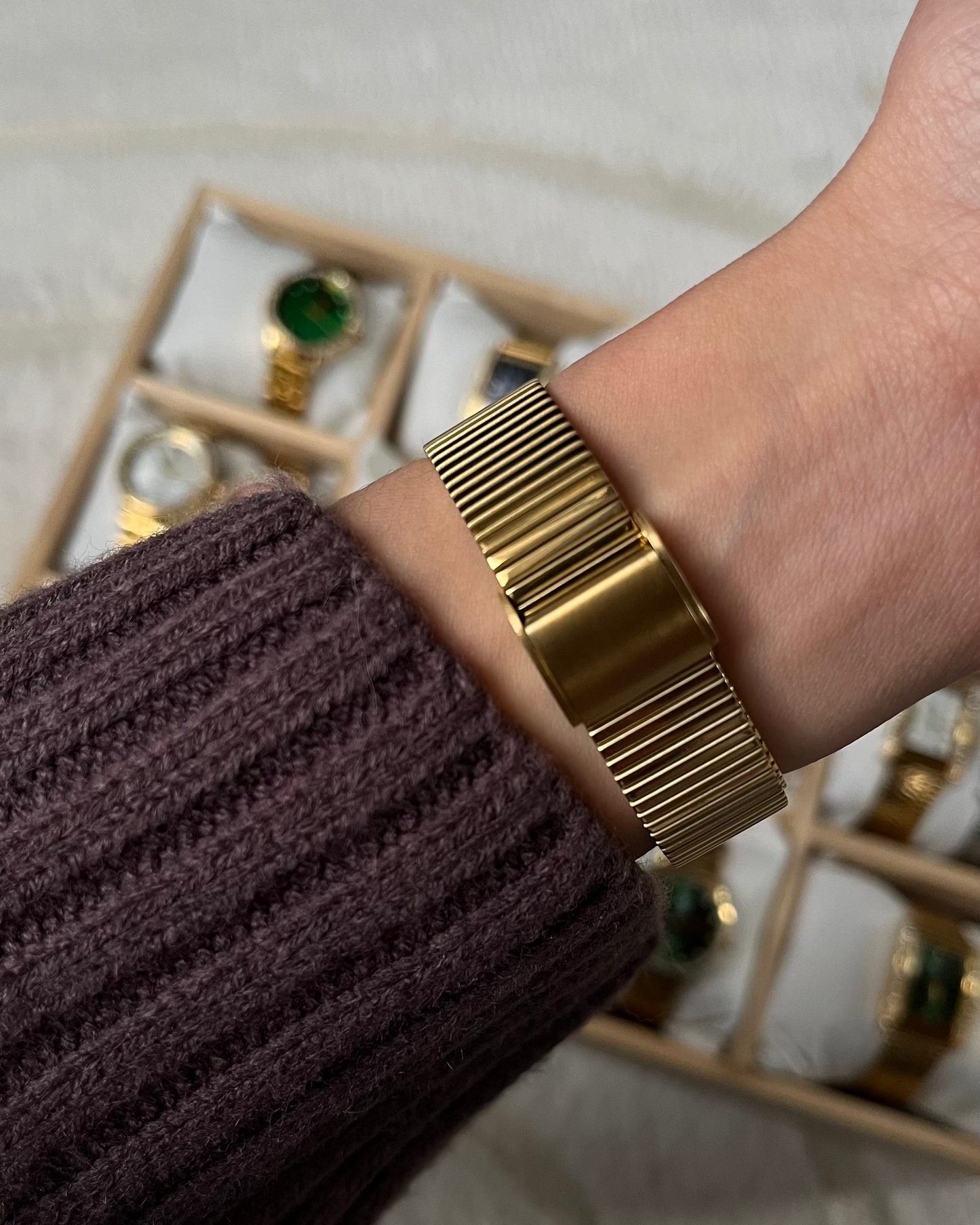 Montre "MONACO" · Moka