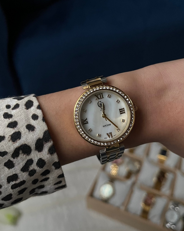 Montre TOKYO (bracelet bicolore doré et argenté)