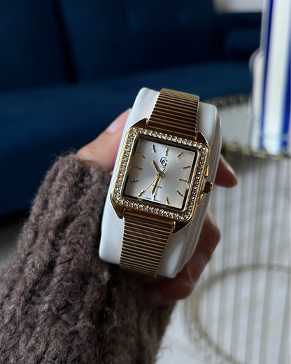 Montre "MONACO" · Doré