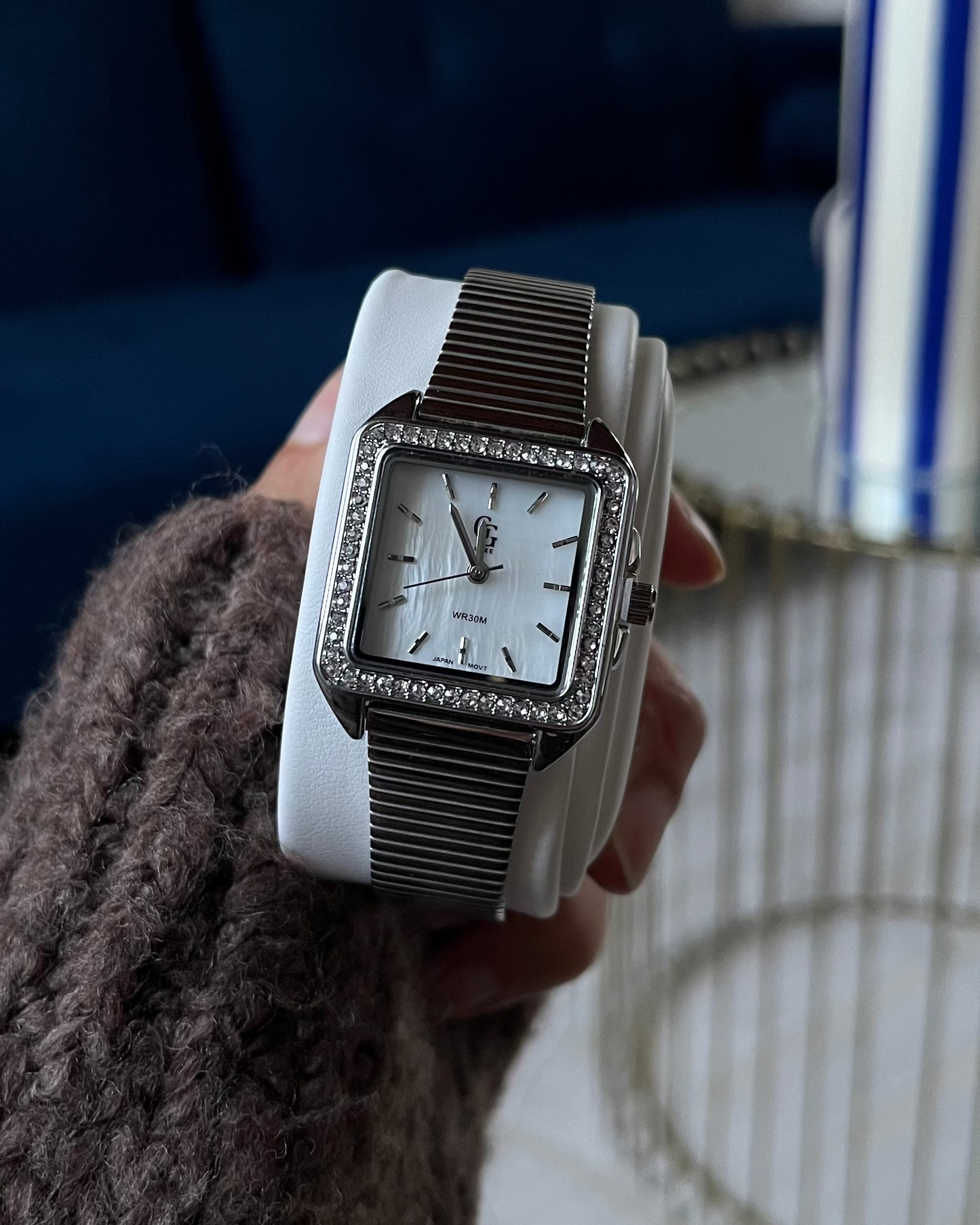 Montre "MONACO" · Argenté