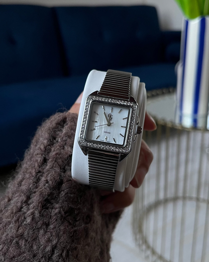 Montre "MONACO" · Argenté