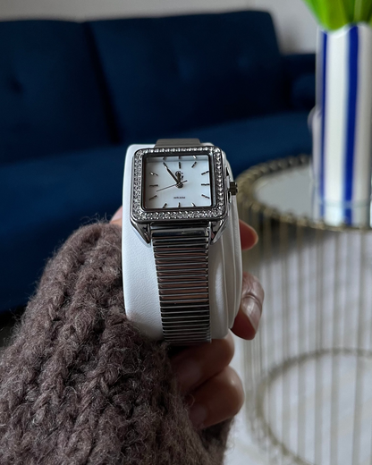 Montre "MONACO" · Argenté