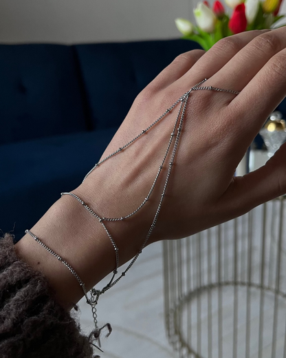 Chaine de main "AMBER" - argenté