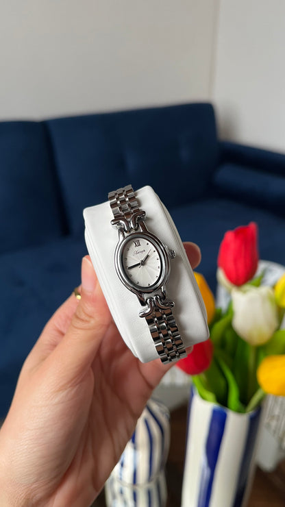 Montre "OLD MONEY" · Argentée - Bleu Saphir