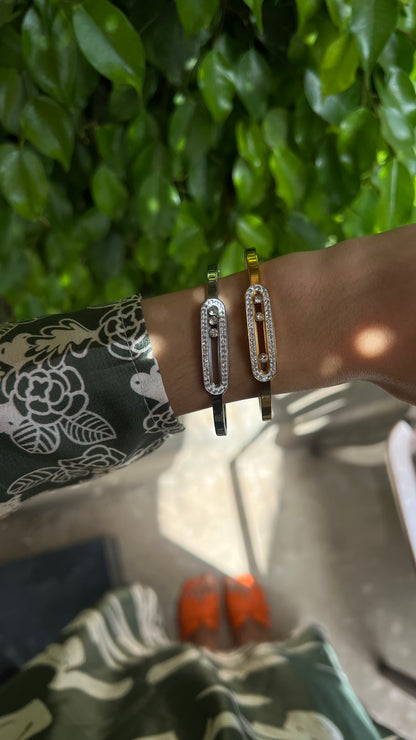 Bracelet jonc "MALAYSIA" - Bleu Saphir