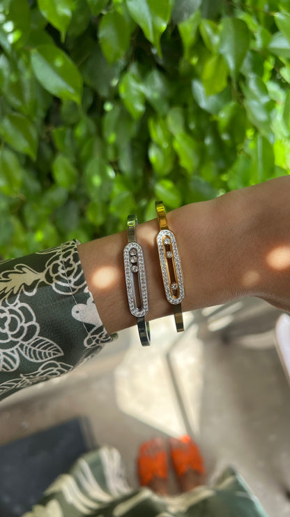 Bracelet jonc "MALAYSIA" - Bleu Saphir