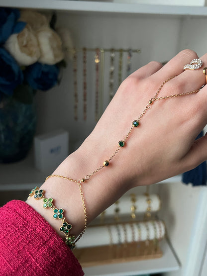 Chaine de main "EMERAUDE"