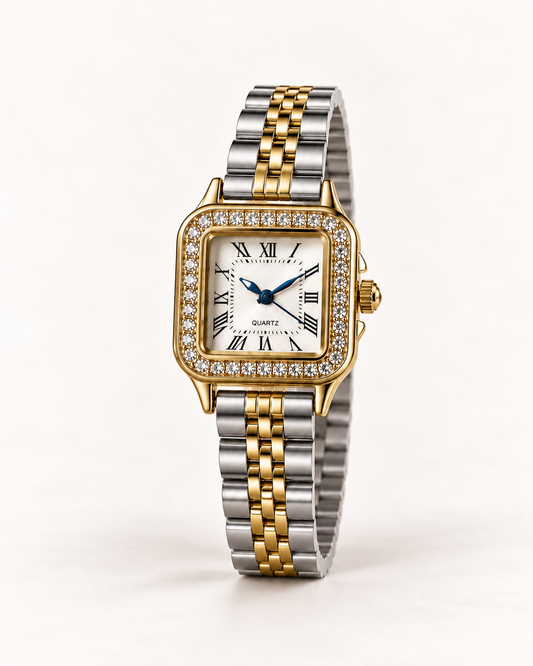 Montre "VICE CITY" · Bicolore (dorée & argentée)