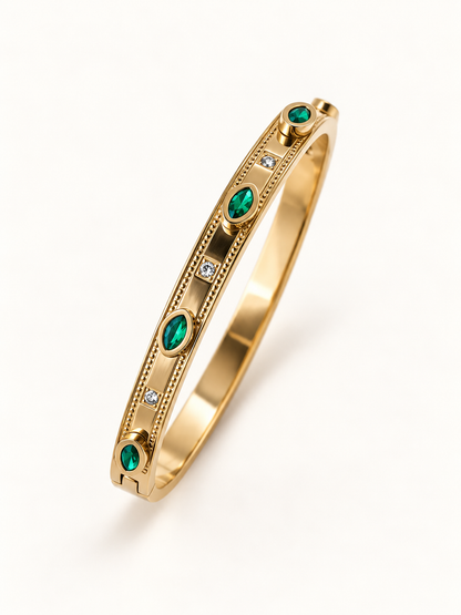 Bracelet Jonc "ÉMERAUDE"