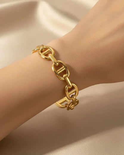 Bracelet jonc "JULIA" - Bleu Saphir